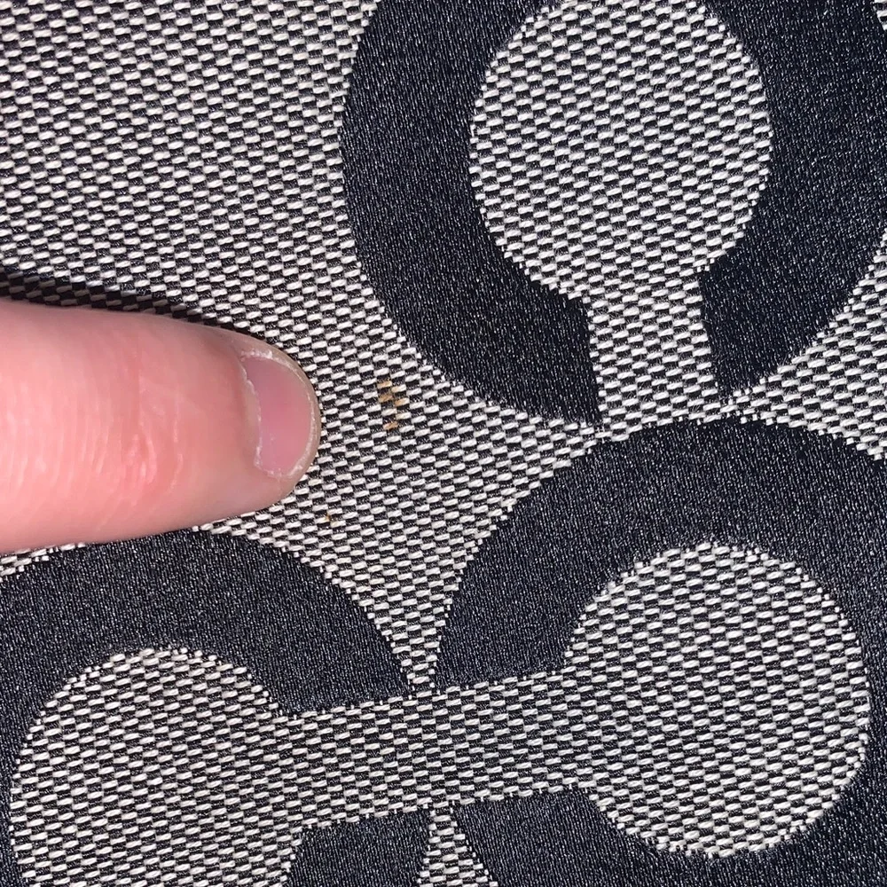 Coach Poppy Signature grey and black Jacquard Tote Bag purse & extra strap - Picture 11 of 17